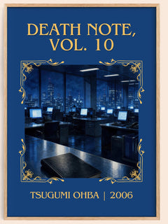 Death Note, Vol. 10 Classic Book Art Print by Tsugumi Ohba – book poster