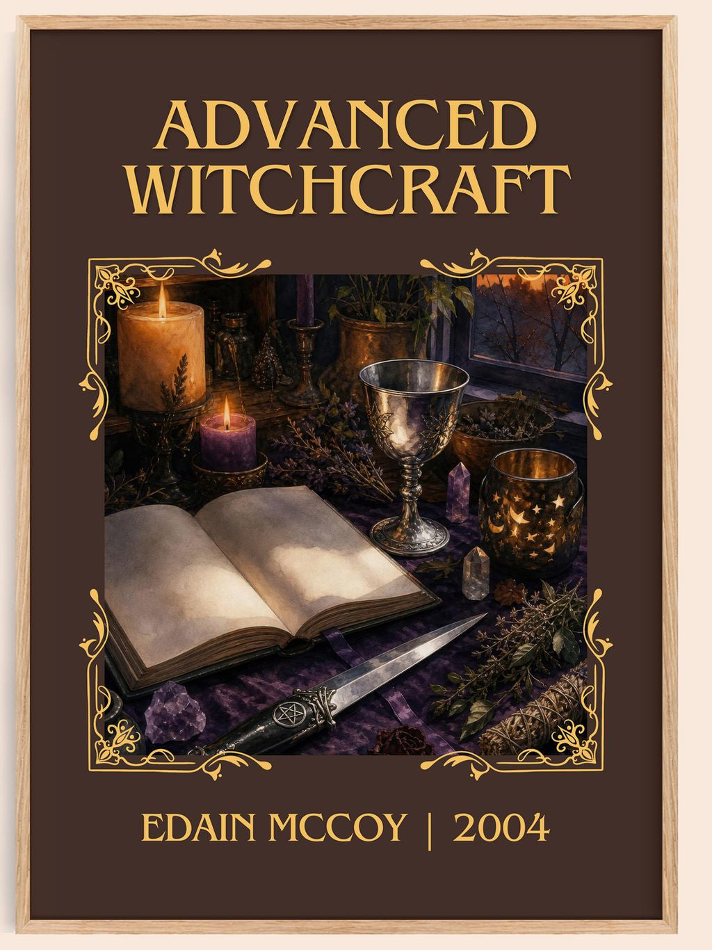 Advanced Witchcraft Classic Book Art Print by Edain McCoy – book poster