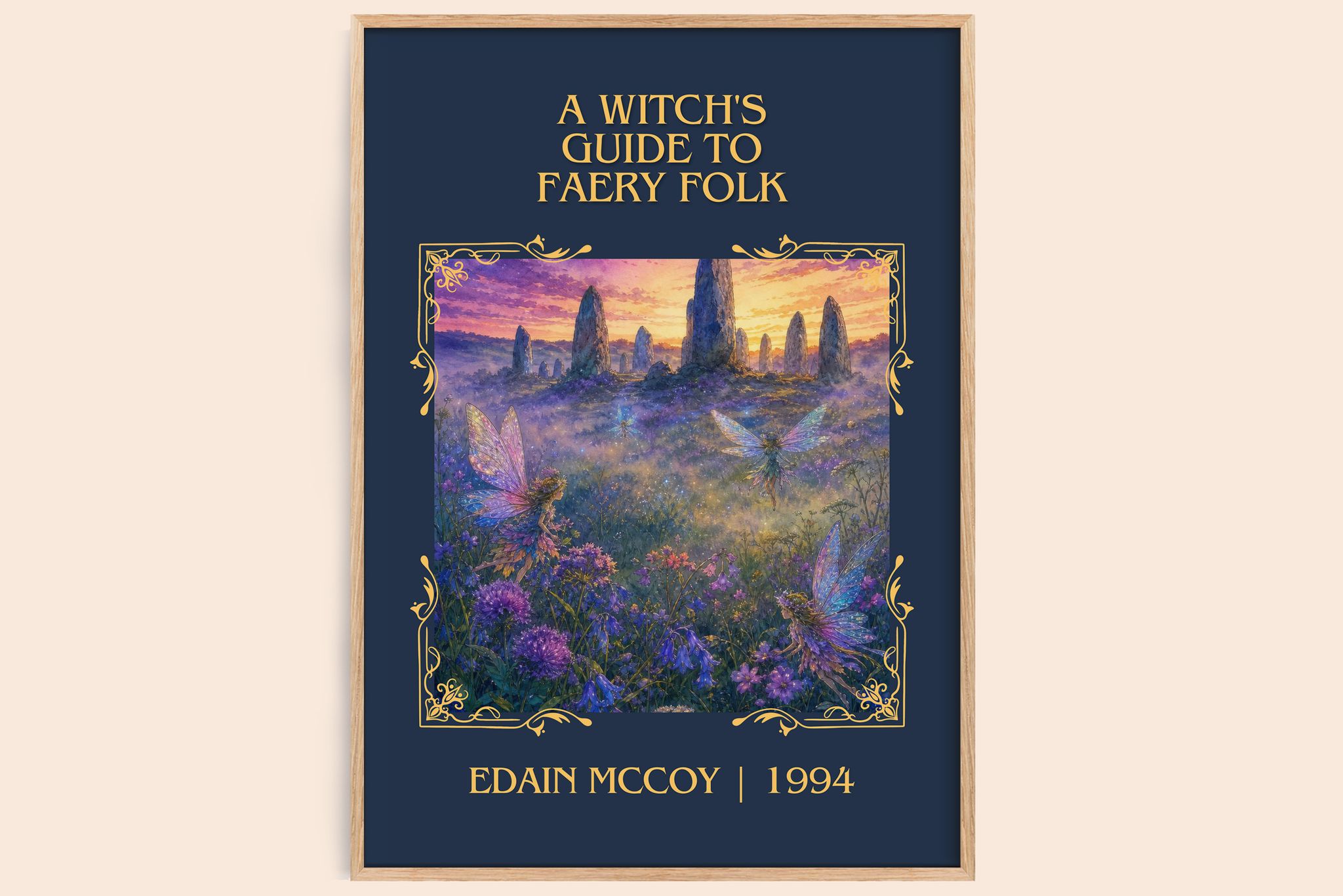 A witch's guide to faery folk Classic Book Art Print by Edain McCoy