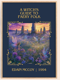 A witch's guide to faery folk Classic Book Art Print by Edain McCoy – book poster