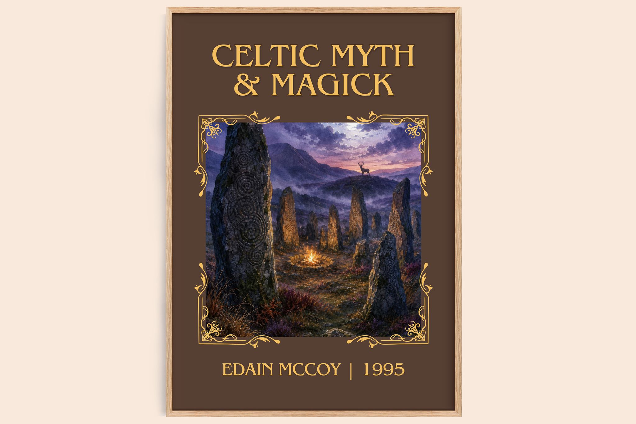 Celtic Myth & Magick Classic Book Art Print by Edain McCoy