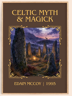 Celtic Myth & Magick Classic Book Art Print by Edain McCoy – book poster