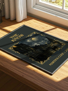The Know Classic Book Art Print by Martina Cole – print on a sunlit desk
