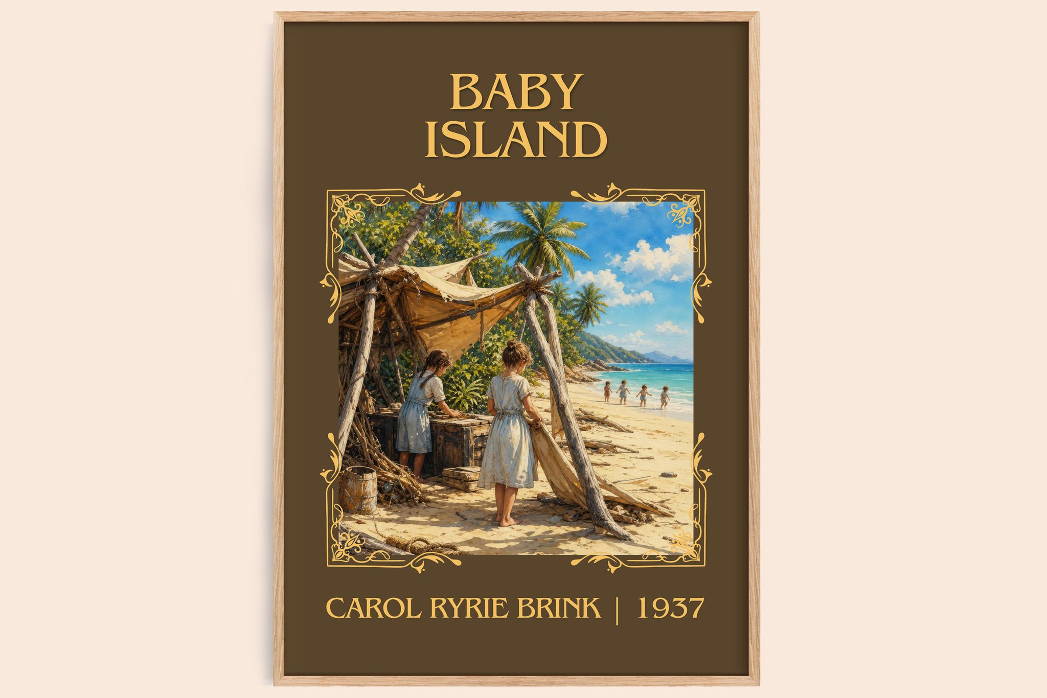 Baby Island Classic Book Art Print by Carol Ryrie Brink