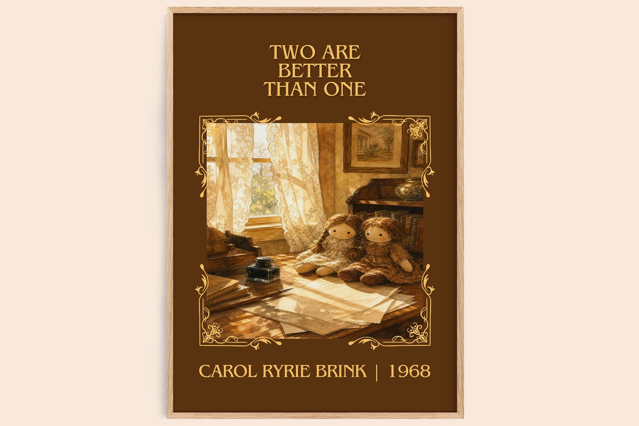 Two Are Better Than One Classic Book Art Print by Carol Ryrie Brink