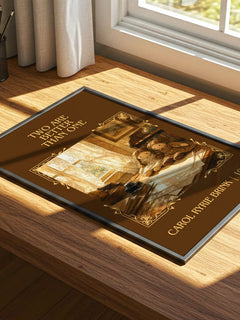Two Are Better Than One Classic Book Art Print by Carol Ryrie Brink – print on a sunlit desk