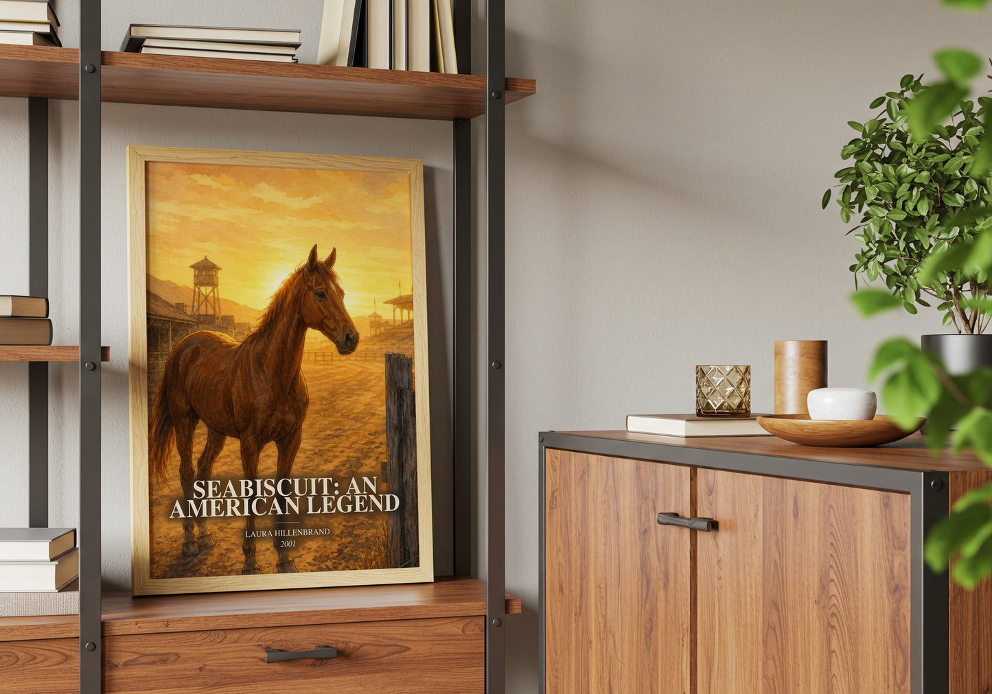 Seabiscuit: An American Legend book watercolour illustration paper finish options – matte satin gloss