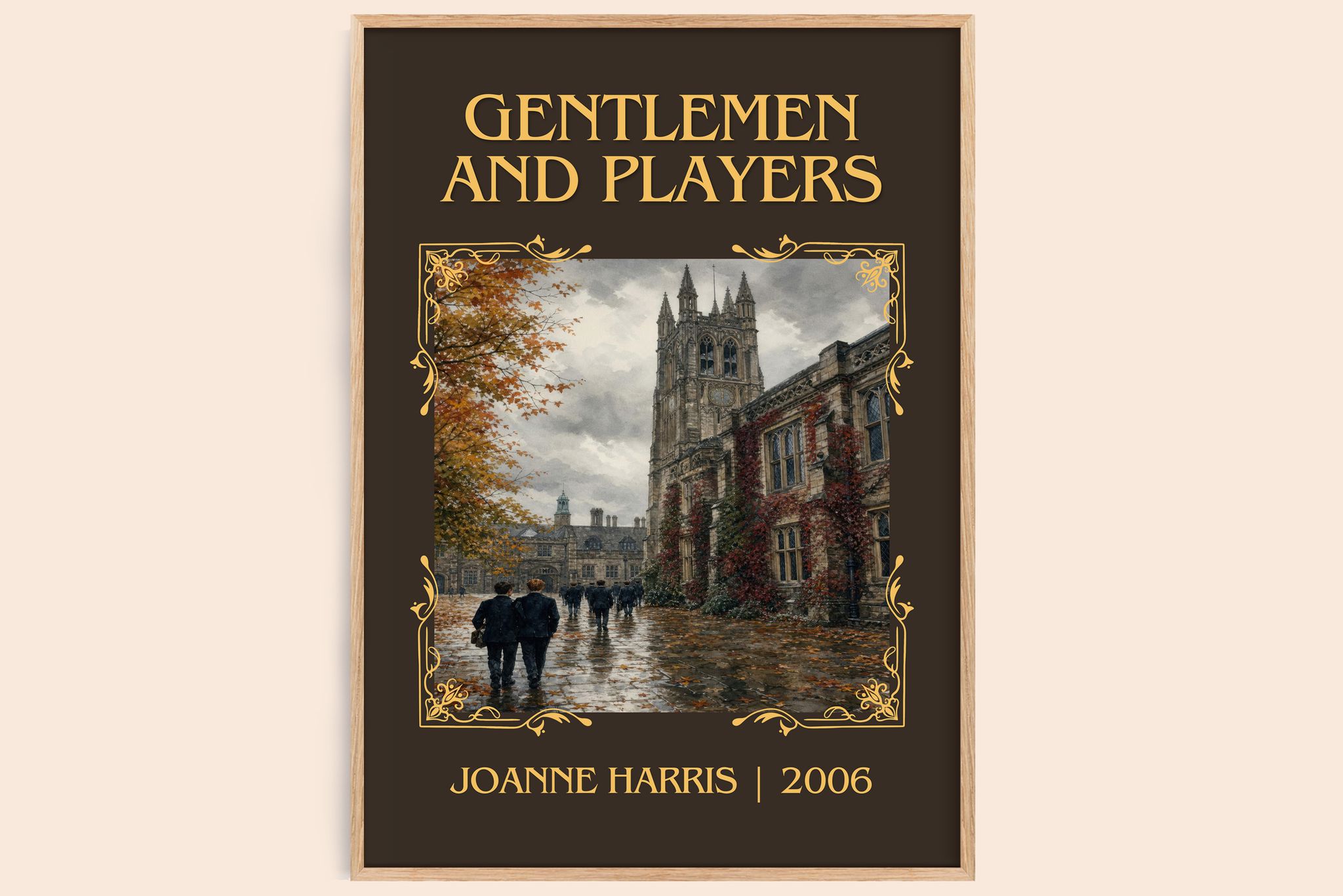 Gentlemen and players Classic Book Art Print by Joanne Harris