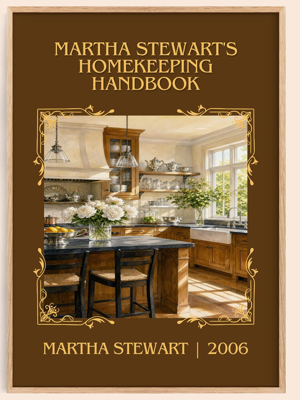 Martha Stewart's Homekeeping Handbook Classic Book Art Print by Martha Stewart – book poster