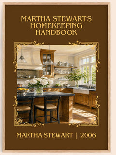 Martha Stewart's Homekeeping Handbook Classic Book Art Print by Martha Stewart – book poster