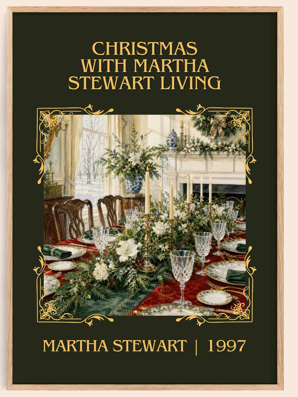 Christmas with Martha Stewart living Classic Book Art Print by Martha Stewart – book poster