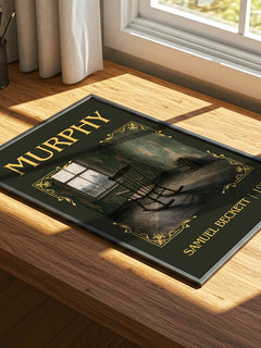 Murphy Classic Book Art Print by Samuel Beckett – print on a sunlit desk