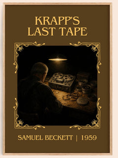 Krapp's last tape Classic Book Art Print by Samuel Beckett – book poster
