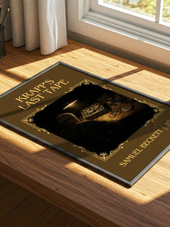 Krapp's last tape Classic Book Art Print by Samuel Beckett – print on a sunlit desk