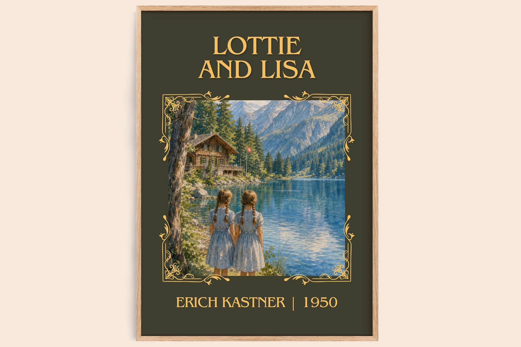 Lottie and Lisa Classic Book Art Print by Erich Kästner