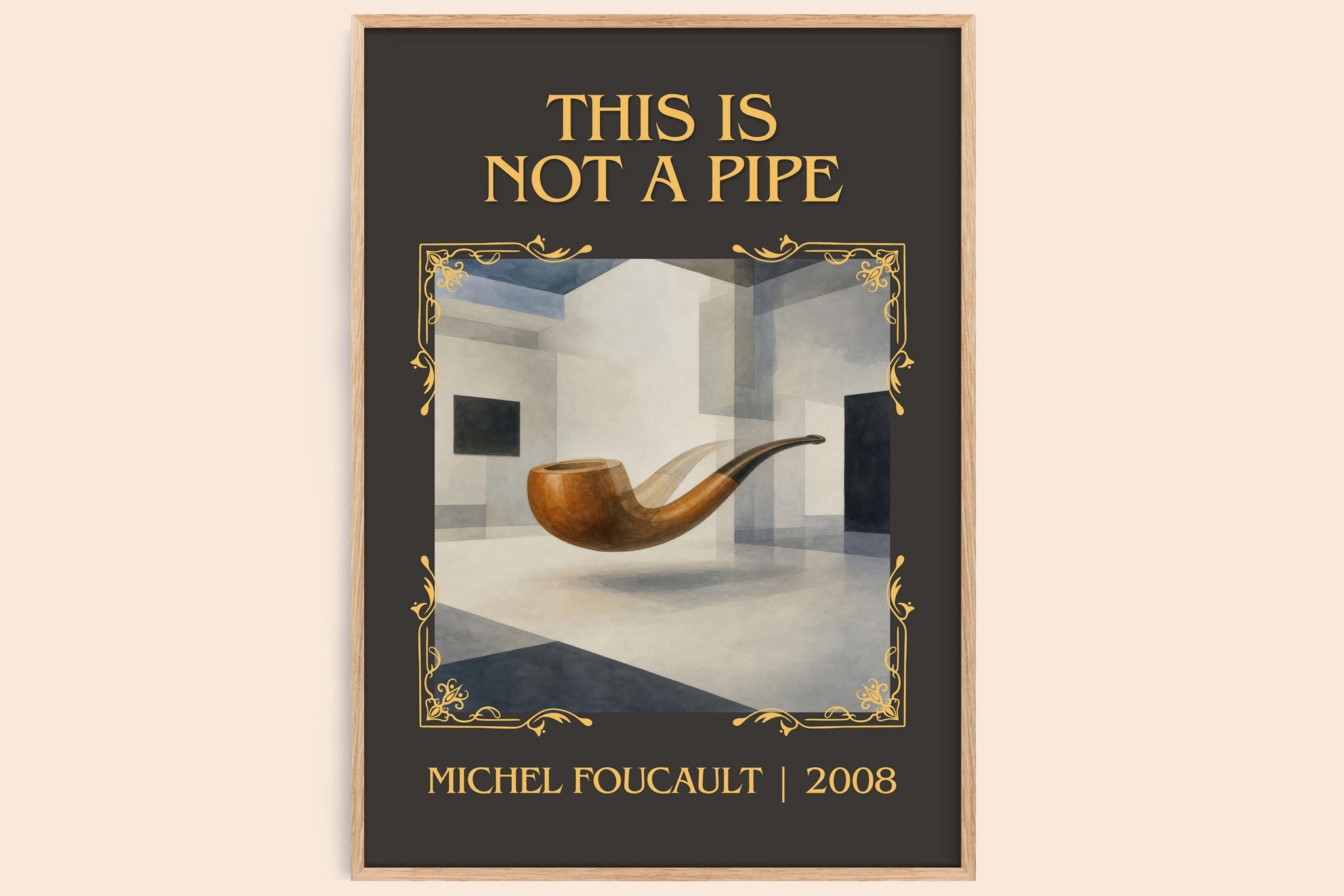 This Is Not a Pipe Classic Book Art Print by Michel Foucault