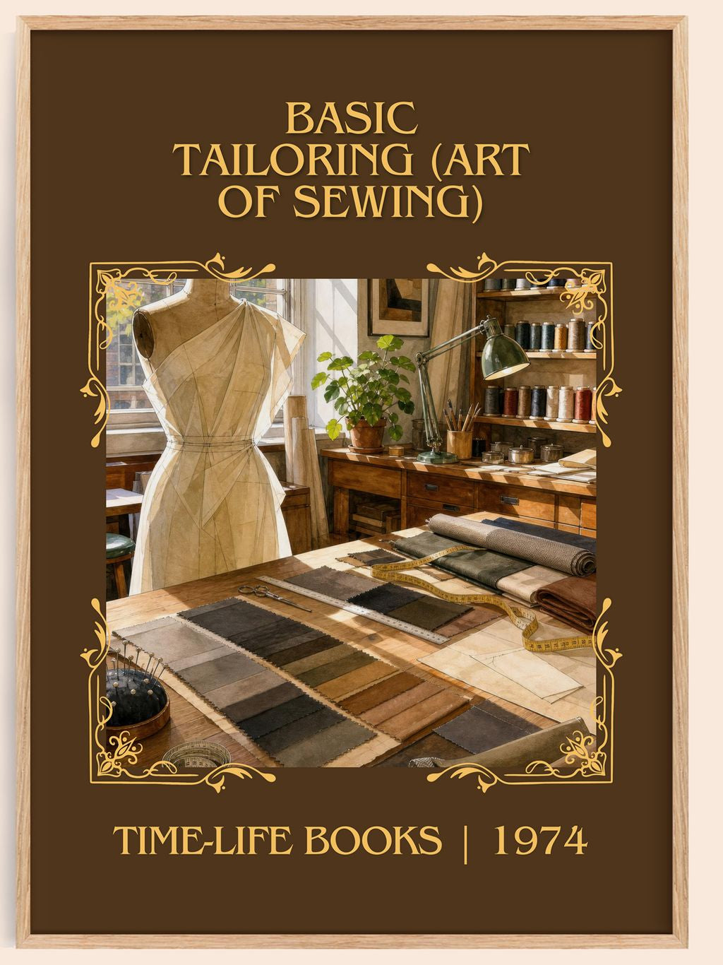 Basic Tailoring (Art of sewing) Classic Book Art Print by T. Books – book poster
