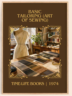 Basic Tailoring (Art of sewing) Classic Book Art Print by T. Books – book poster