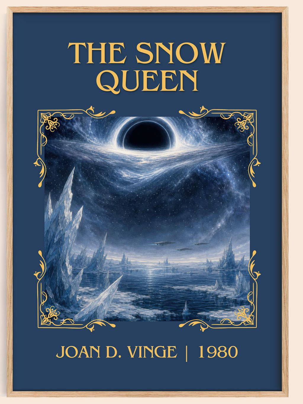 The Snow Queen Classic Book Art Print by Joan D. Vinge – book poster