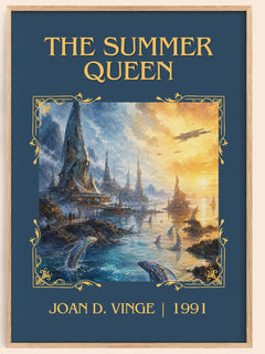 The Summer Queen Classic Book Art Print by Joan D. Vinge – book poster