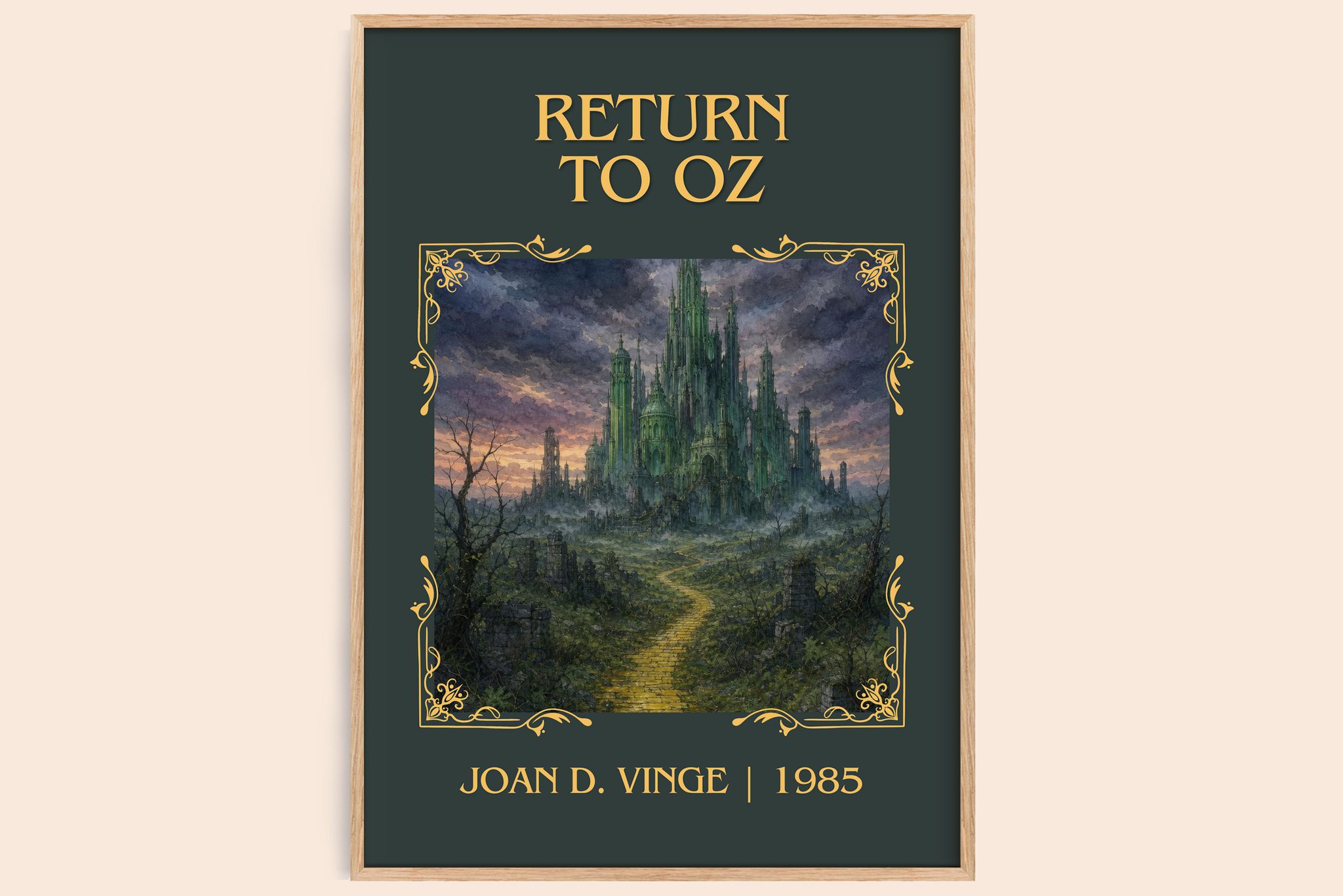 Return to Oz Classic Book Art Print by Joan D. Vinge