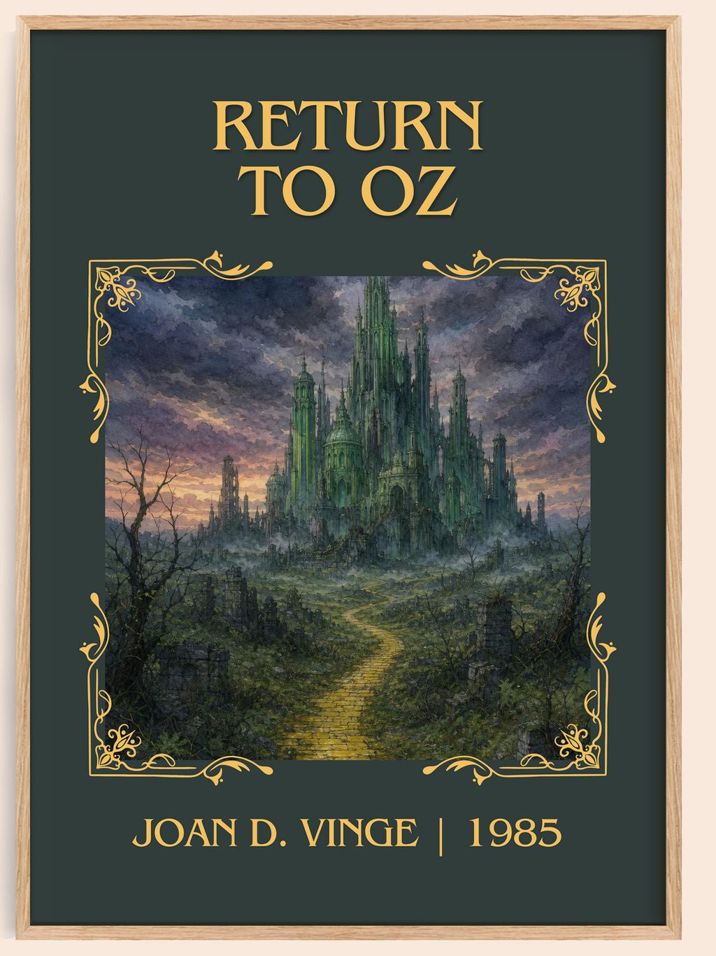 Return to Oz Classic Book Art Print by Joan D. Vinge – book poster