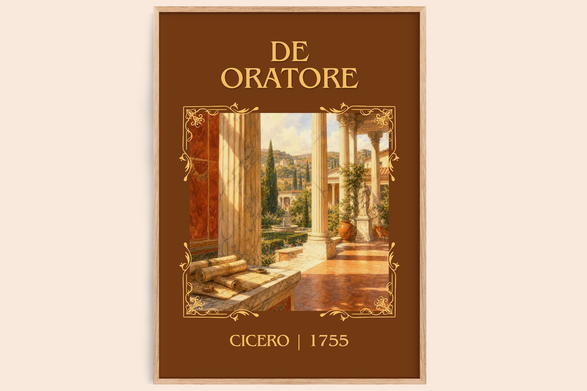 De oratore Classic Book Art Print by Cicero