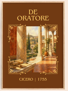 De oratore Classic Book Art Print by Cicero – book poster