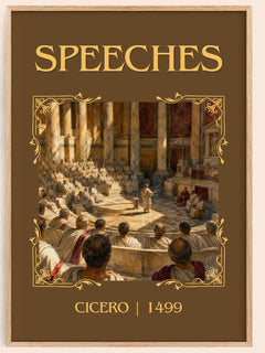 Speeches Classic Book Art Print by Cicero – book poster