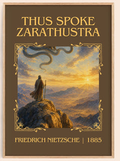 Thus Spoke Zarathustra Classic Book Art Print by Friedrich Nietzsche – book poster