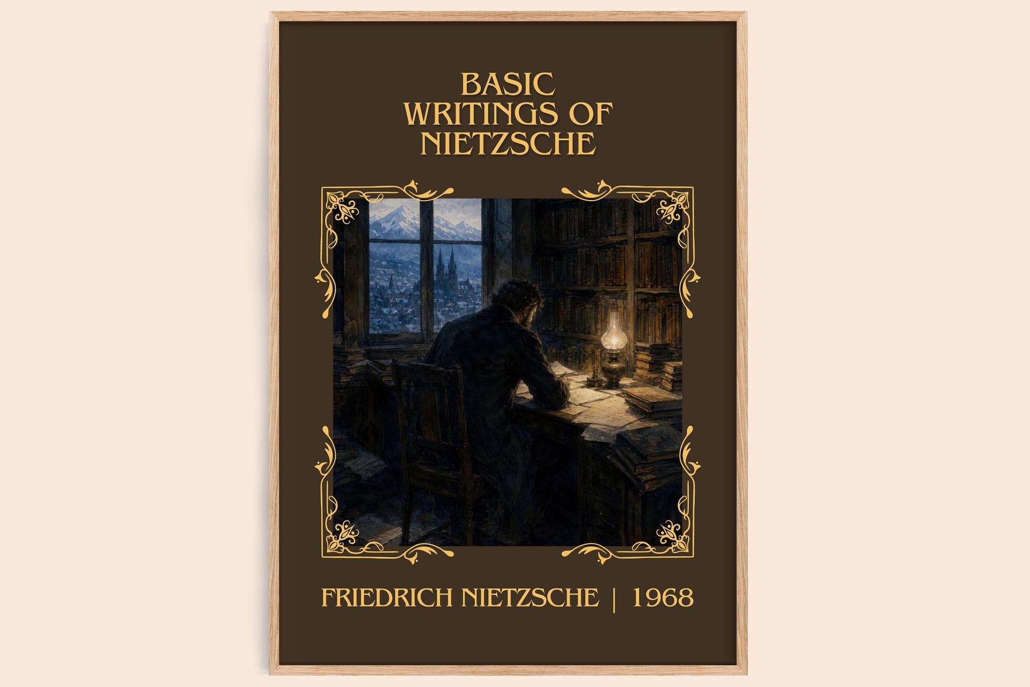 Basic writings of Nietzsche Classic Book Art Print by F. Nietzsche