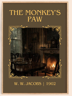 The monkey's paw Classic Book Art Print by W. W. Jacobs – book poster