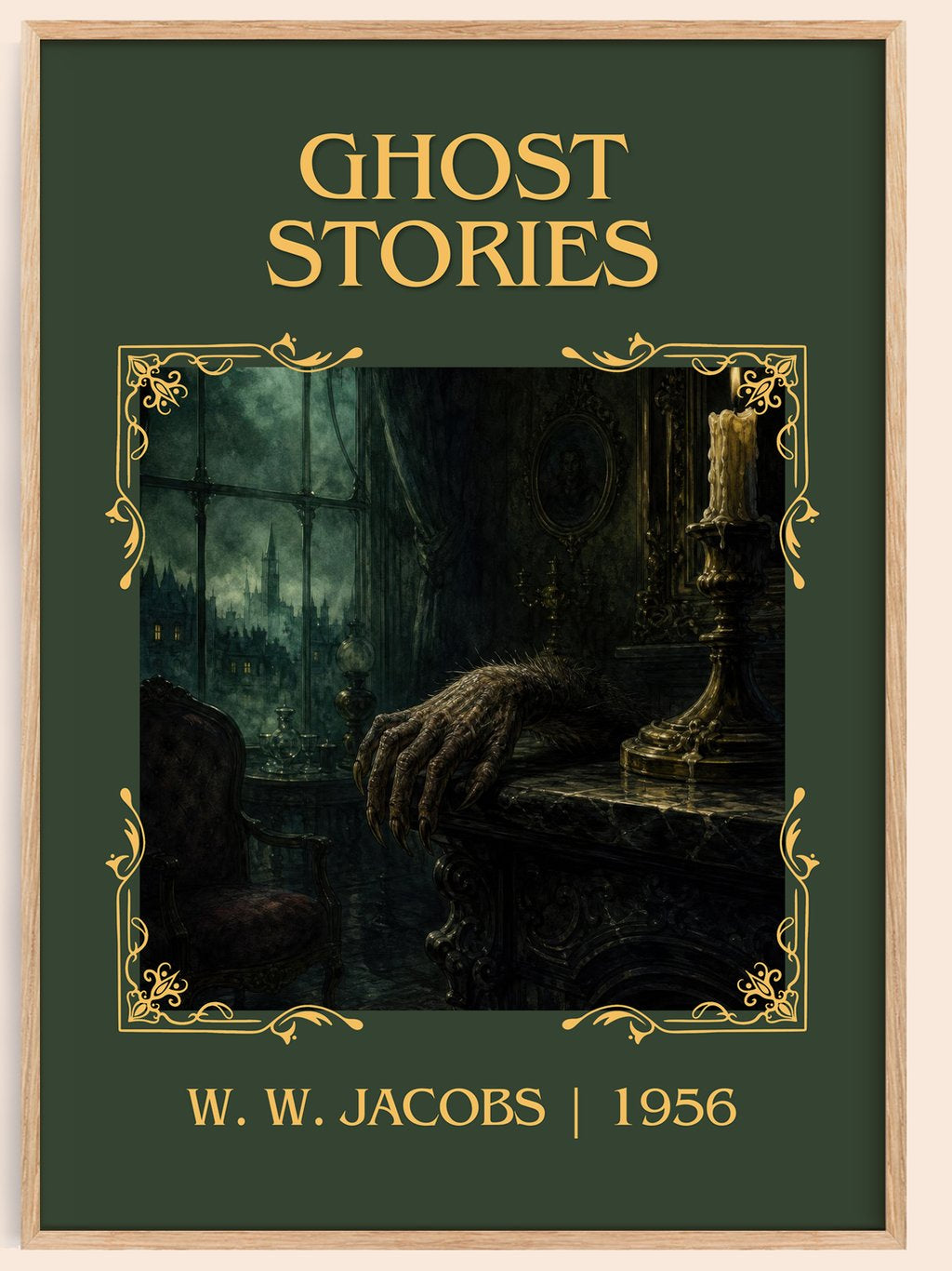 Ghost Stories Classic Book Art Print by W. W. Jacobs – book poster