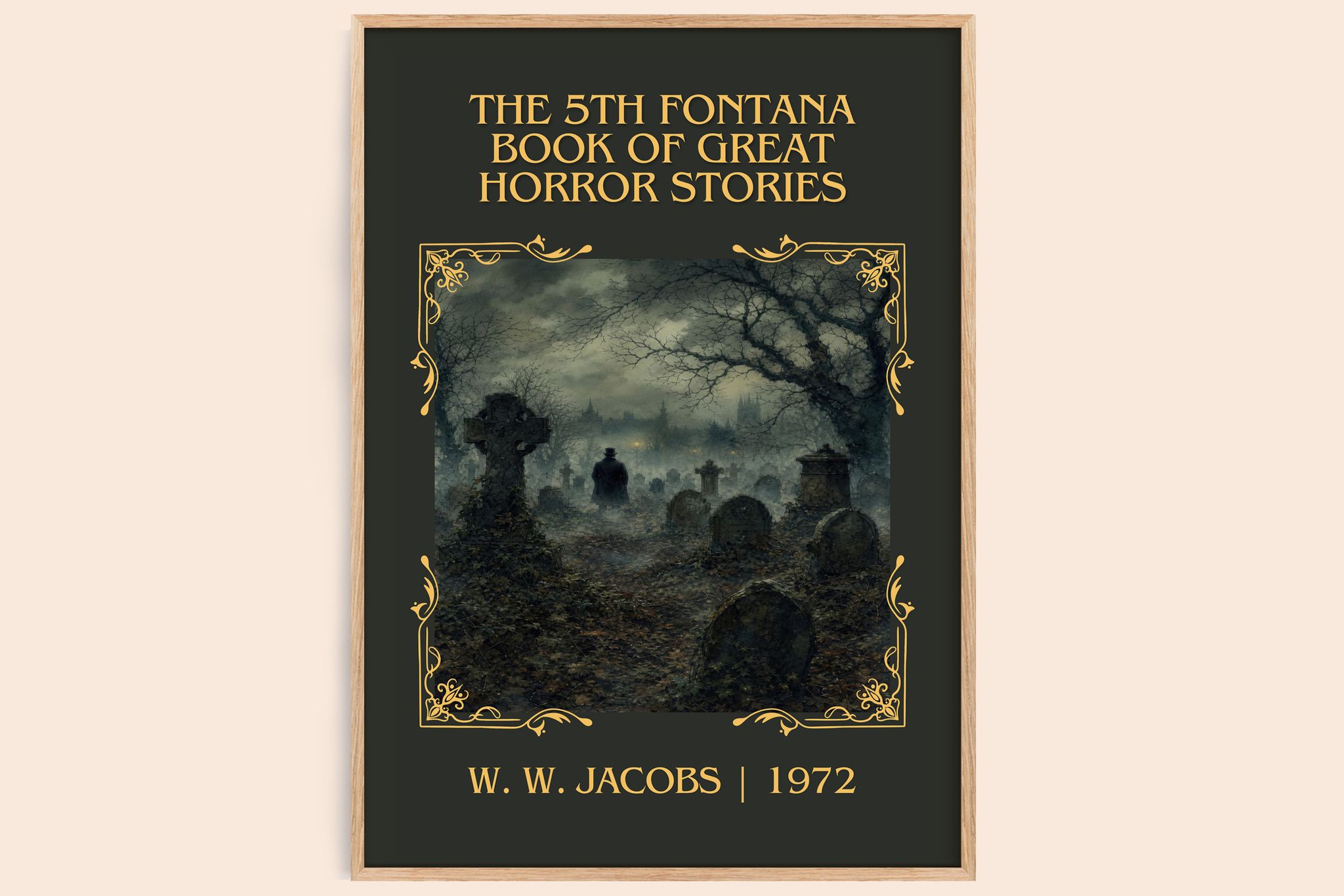 The 5th Fontana Book of Great Horror Stories Classic Book Art Print by W. W. Jacobs