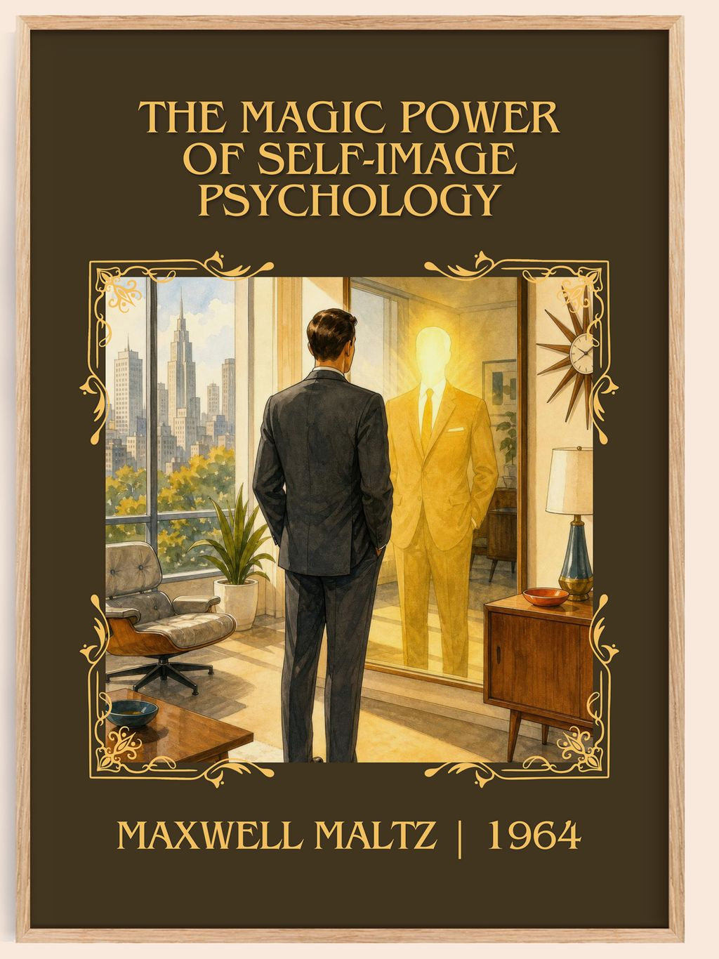 The Magic Power of Self-Image Psychology Classic Book Art Print by Maxwell Maltz – book poster