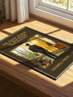 The Magic Power of Self-Image Psychology Classic Book Art Print by Maxwell Maltz – print on a sunlit desk