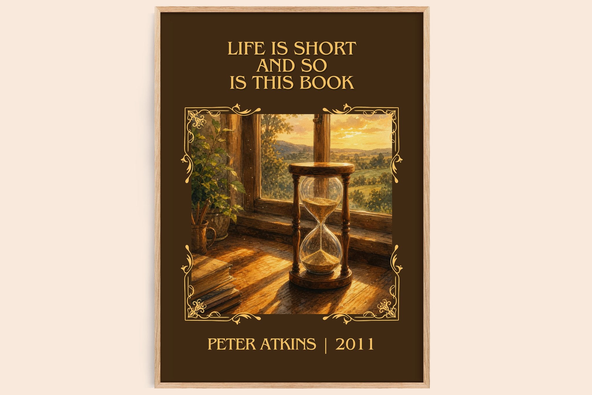 Life Is Short And So Is This Book Classic Book Art Print by P. Atkins