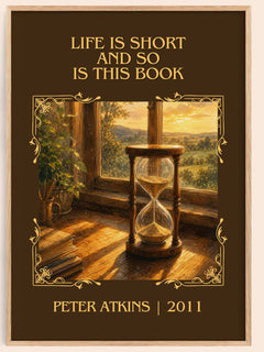 Life Is Short And So Is This Book Classic Book Art Print by P. Atkins – book poster