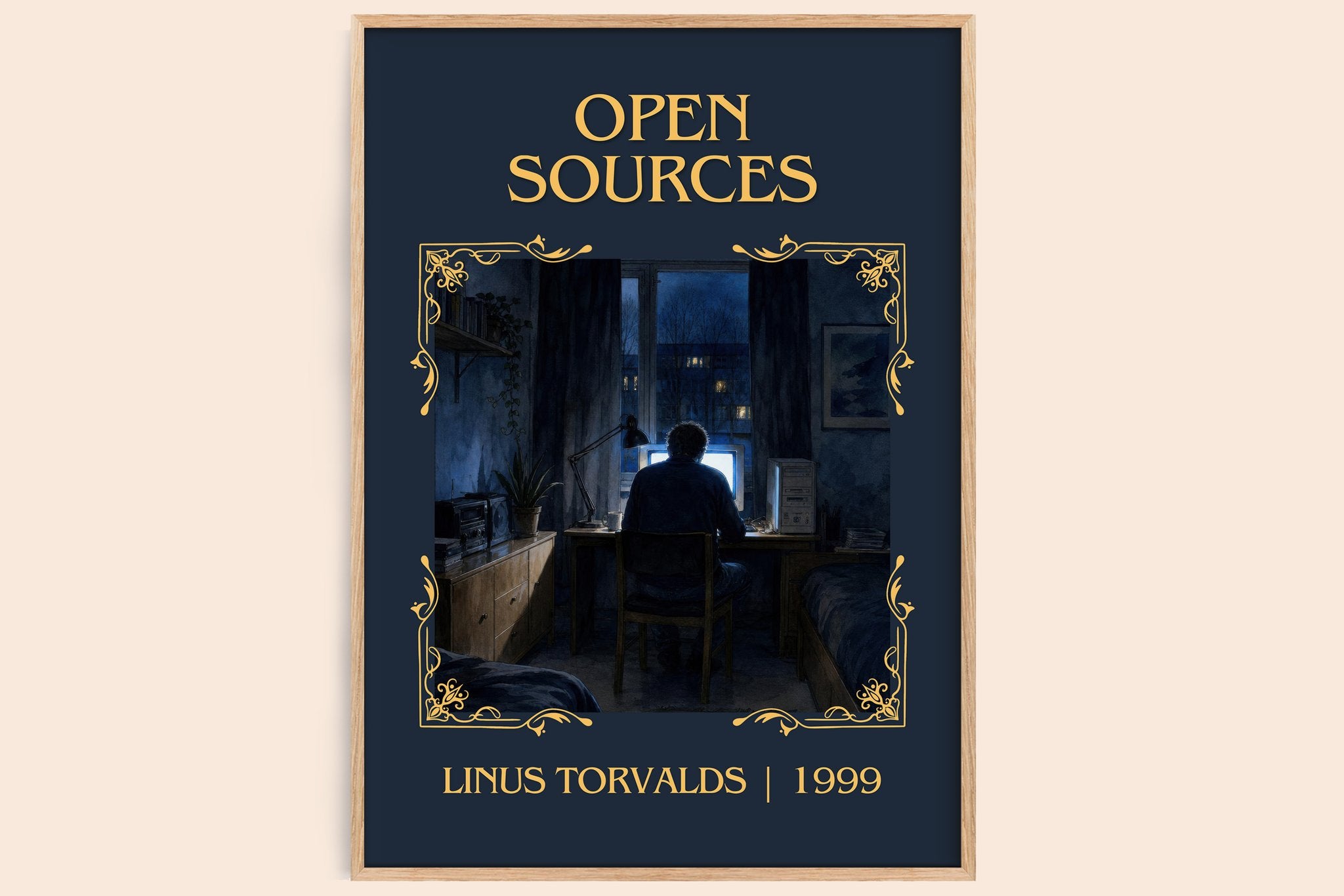 Open sources Classic Book Art Print by Linus Torvalds