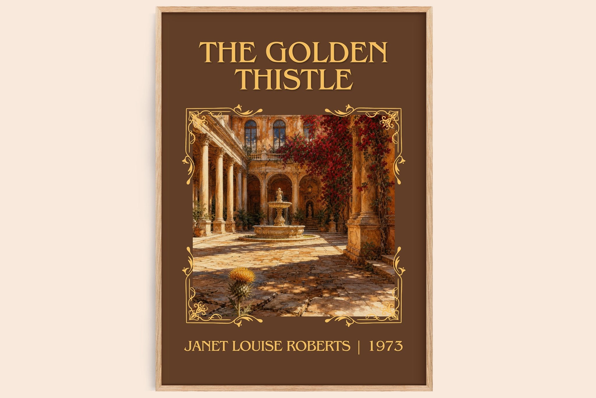 The Golden Thistle Classic Book Art Print by Janet Louise Roberts