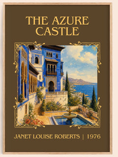 The Azure Castle Classic Book Art Print by Janet Louise Roberts – book poster