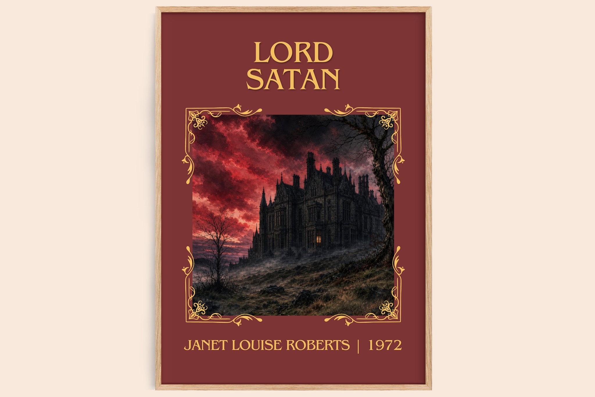 Lord Satan Classic Book Art Print by Janet Louise Roberts