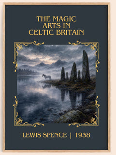 magic arts in Celtic Britain Classic Book Art Print by Lewis Spence – book poster