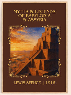 Myths & legends of Babylonia & Assyria Classic Book Art Print by Lewis Spence – book poster