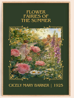 Flower Fairies of the Summer Classic Book Art Print by C. Barker – book poster