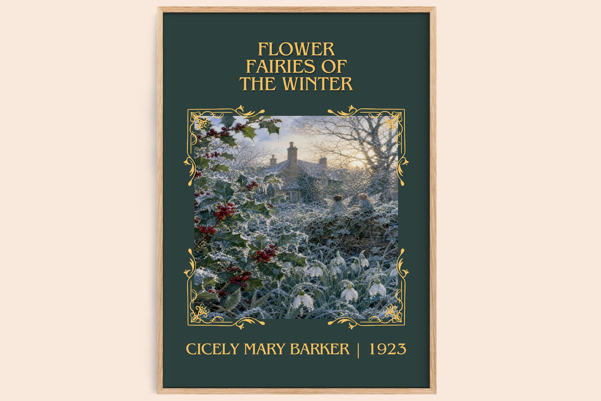 Flower Fairies of the Winter Classic Book Art Print by C. Barker