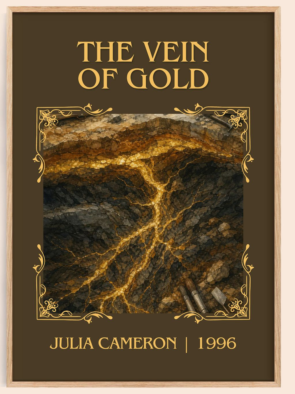 The Vein of Gold Classic Book Art Print by Julia Cameron – book poster