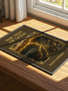 The Vein of Gold Classic Book Art Print by Julia Cameron – print on a sunlit desk
