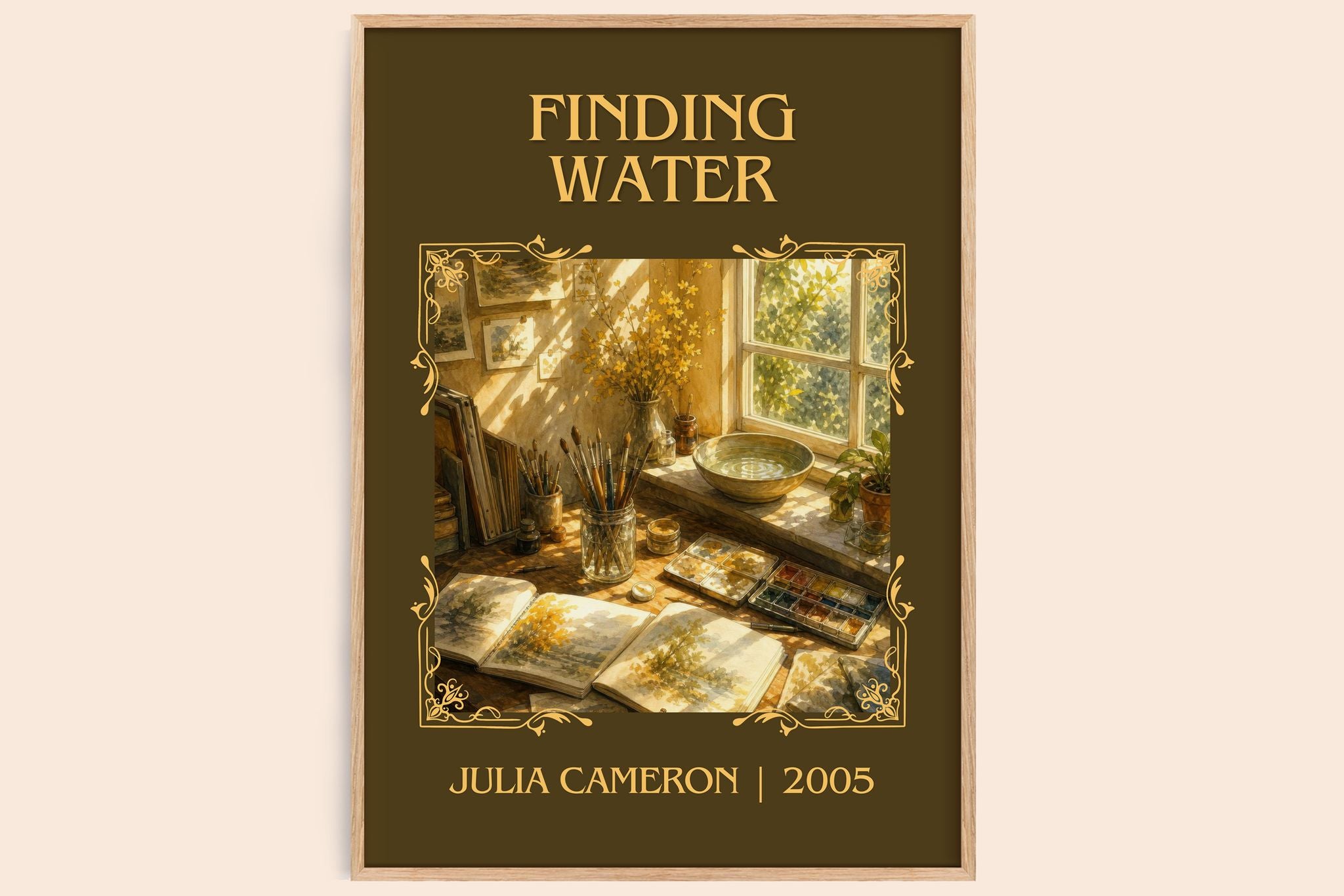 Finding water Classic Book Art Print by Julia Cameron