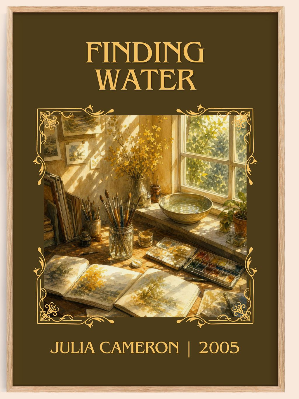 Finding water Classic Book Art Print by Julia Cameron – book poster